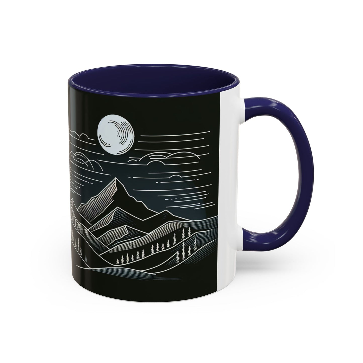 Mountain Landscape Accent Coffee Mug - Nature Inspired 11 & 15oz