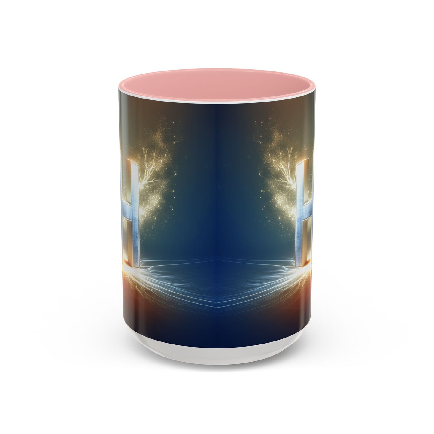 Stunning Accent Coffee Mug with Abstract Letter Design