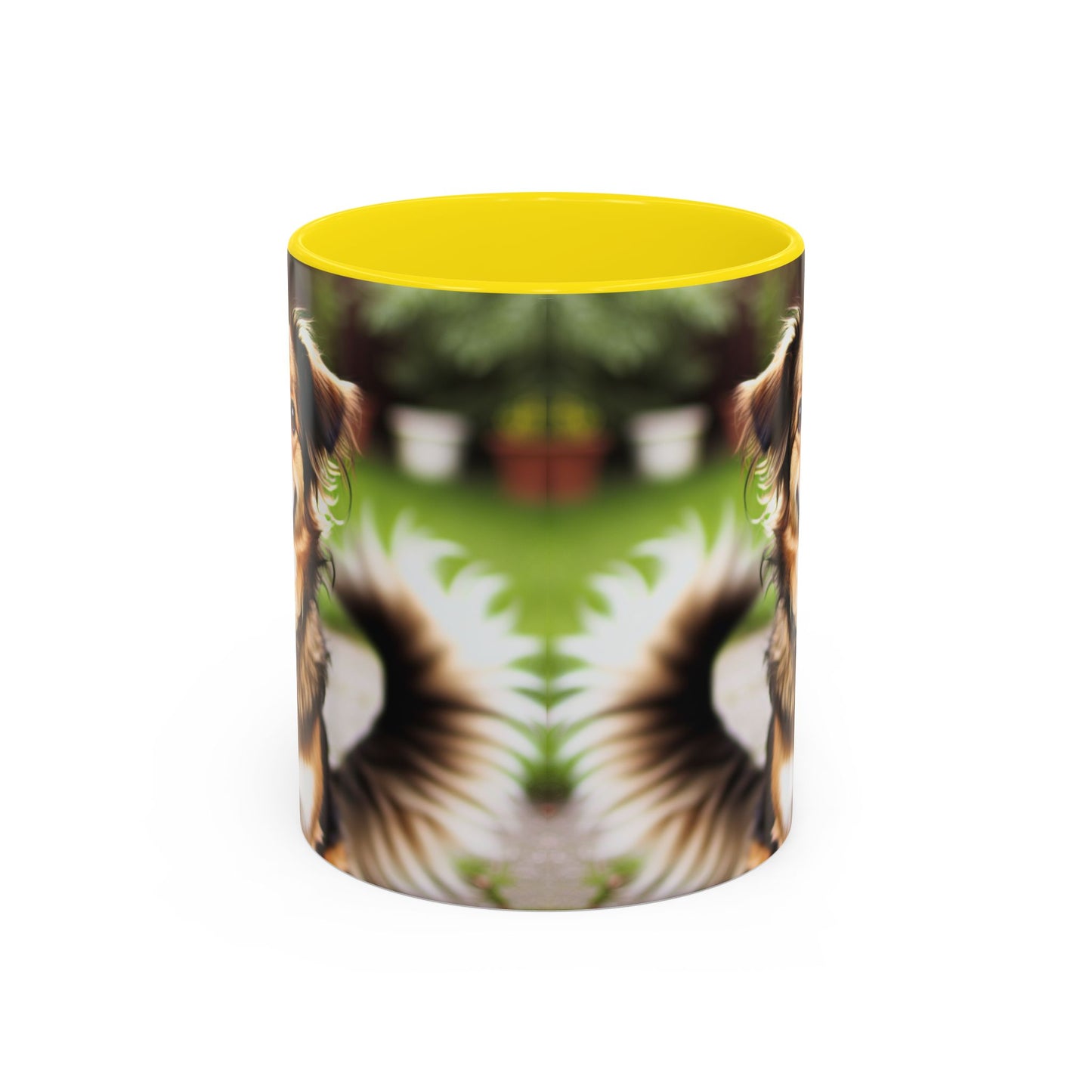 Happy Dog Graphic Accent Coffee Mug | Perfect for Pet Lovers