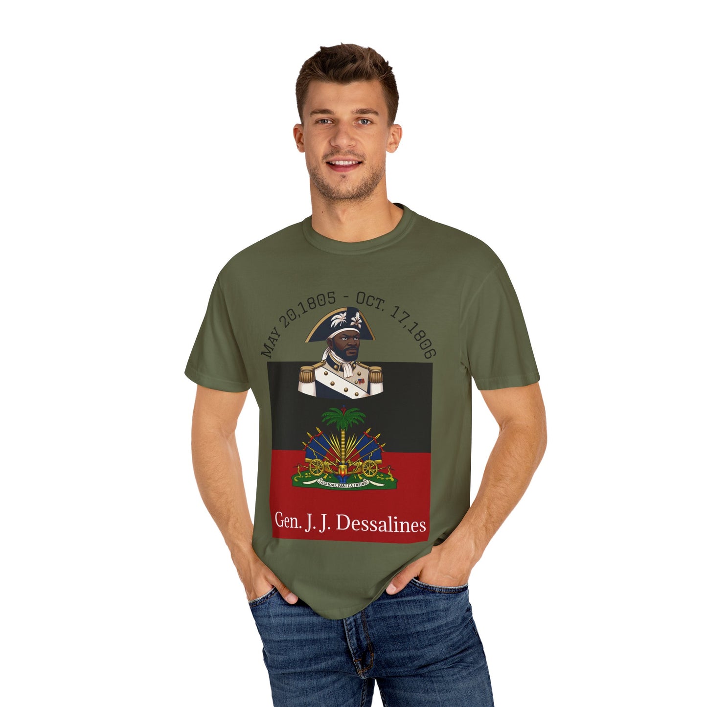 Gen. J.J. Dessalines T-Shirt, Historical Figure Tee, Haitian Revolution Apparel, Unisex Cotton Tee, Gift for History Buffs, Casual [...]