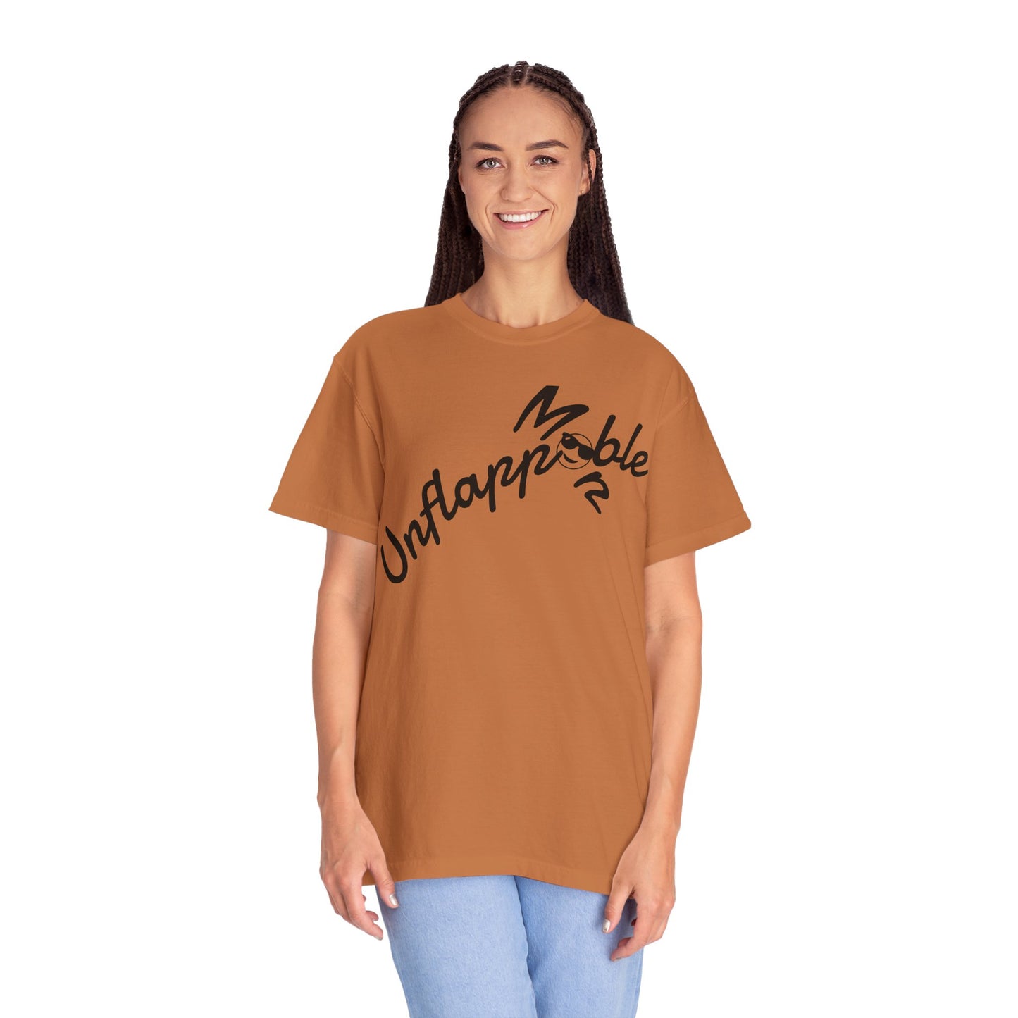 Unisex Garment-Dyed T-shirt - Unflappable Casual Tee, Gift for Friends, Motivational Shirt, Relaxed Fit, Everyday Wear