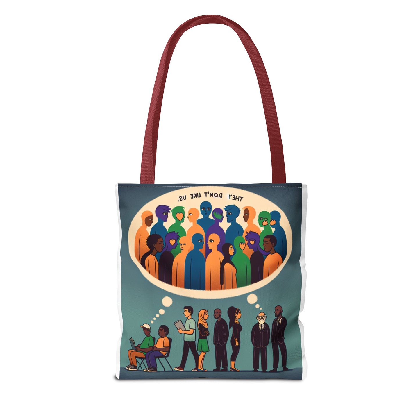 They Don’t Like Us Tote Bag | Unique Art for Thoughtful Minds