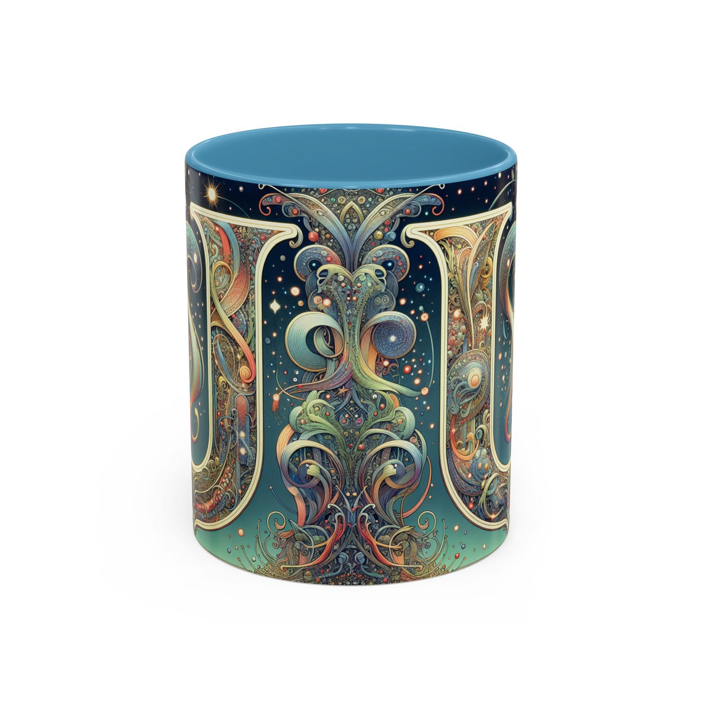 Cosmic Art Accent Coffee Mug - Unique Colorful Design for Coffee Lovers