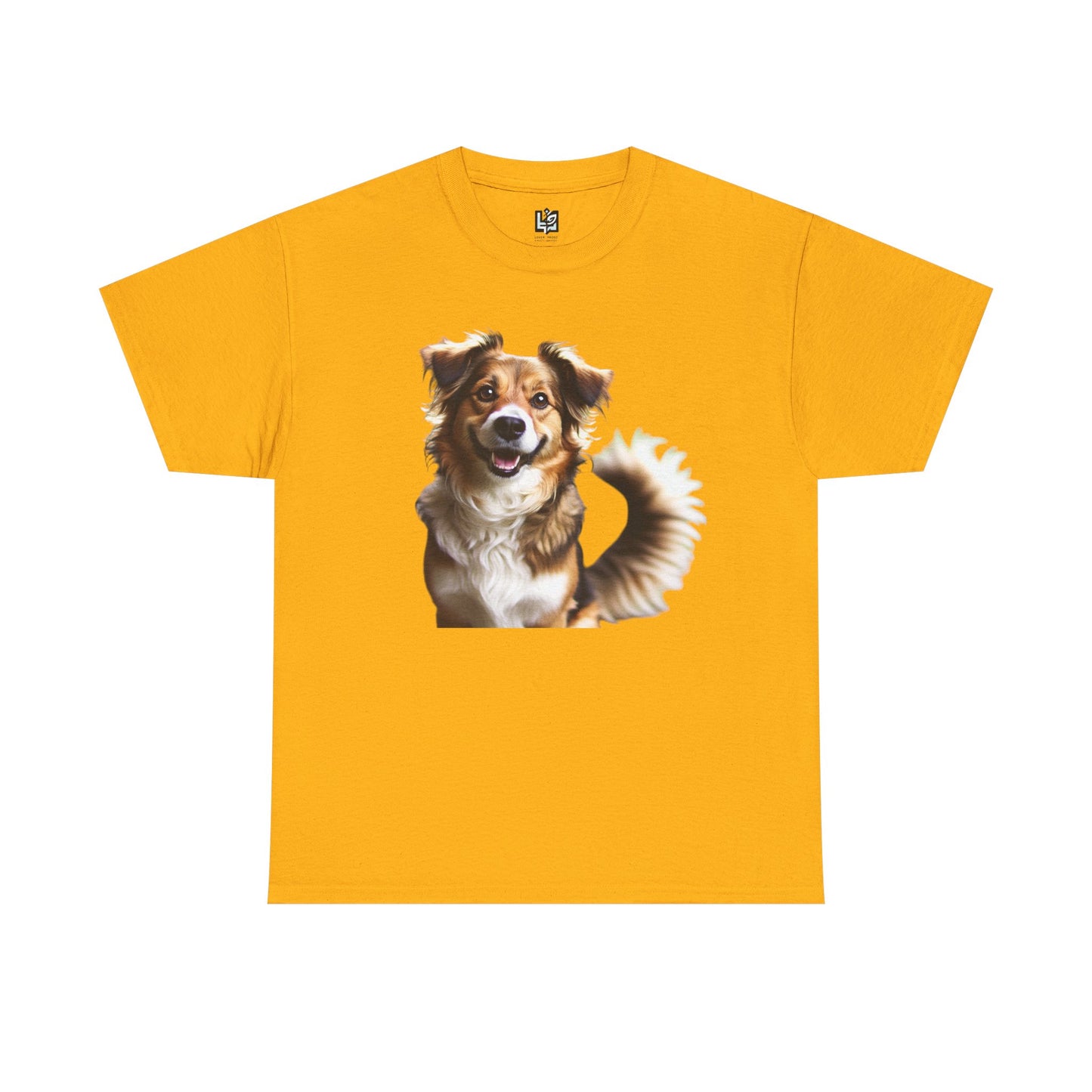 Happy Dog Unisex Heavy Cotton Tee - Perfect Gift for Pet Lovers