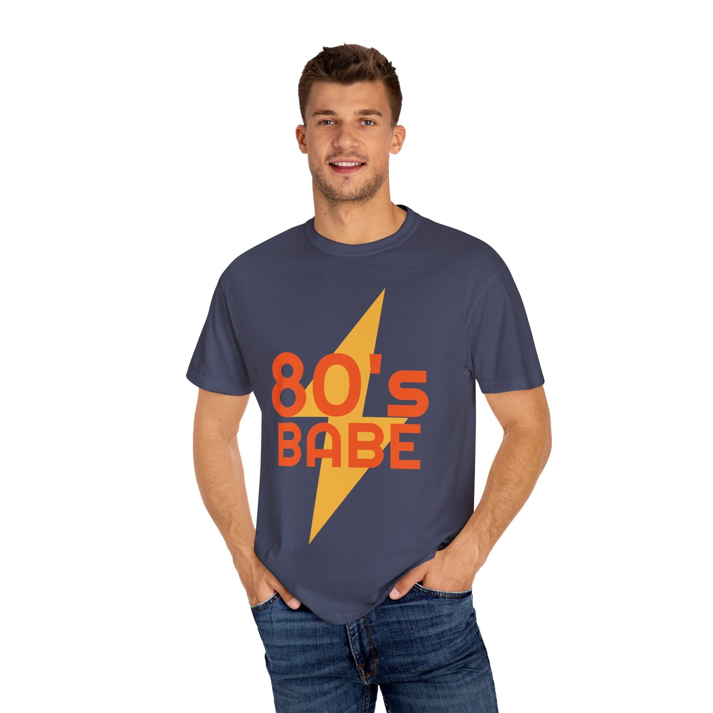 Retro 80's Babe Unisex Garment-Dyed T-Shirt