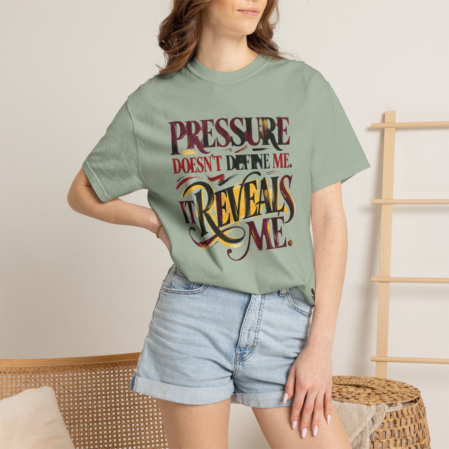 Pressure Reveals Me T-Shirt — Motivational Graphic Tee