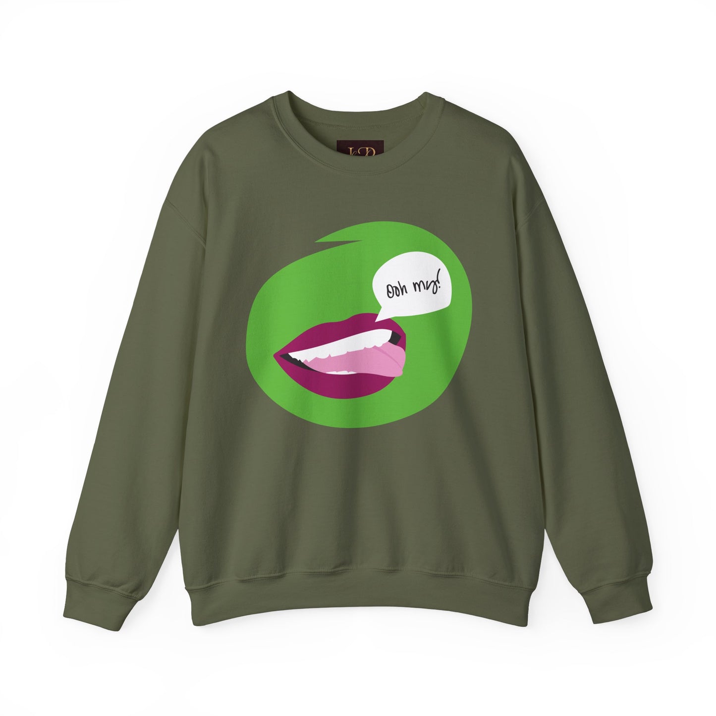 Playful 'Oh My!' Graphic Unisex Crewneck Sweatshirt