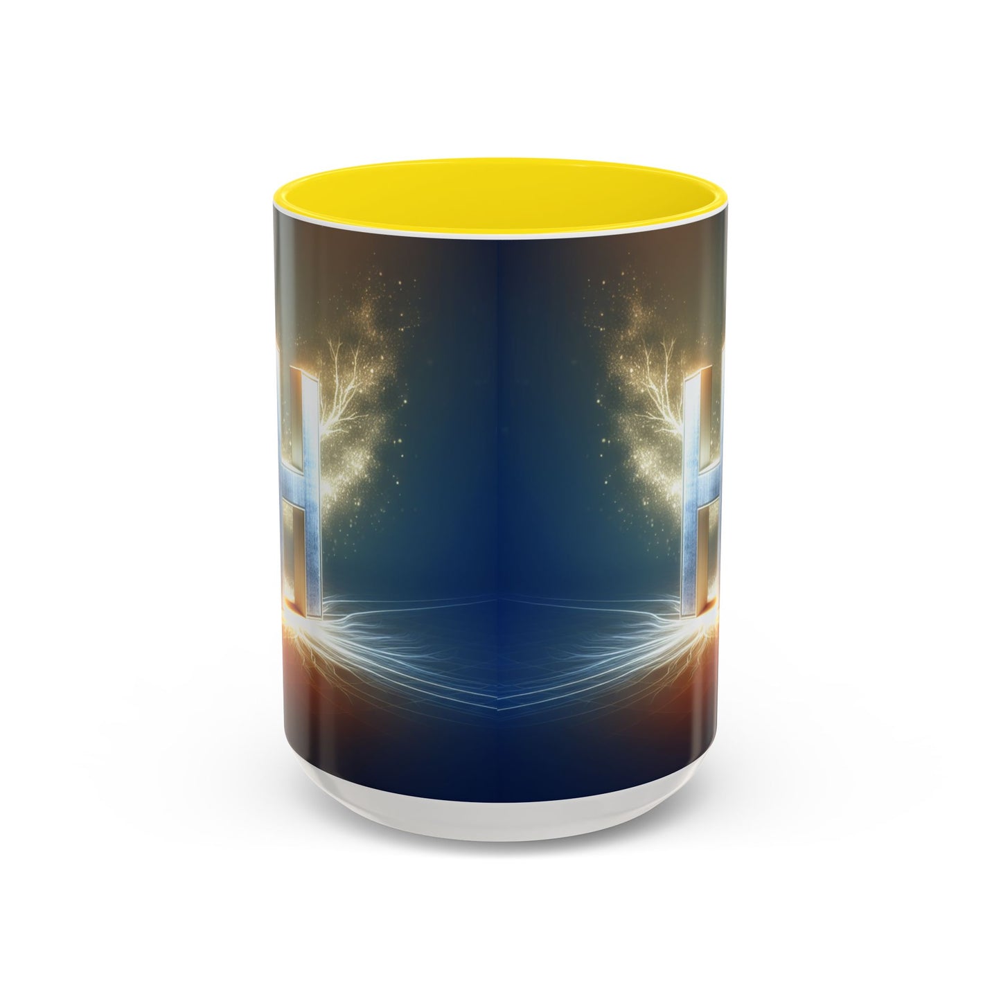 Stunning Accent Coffee Mug with Abstract Letter Design