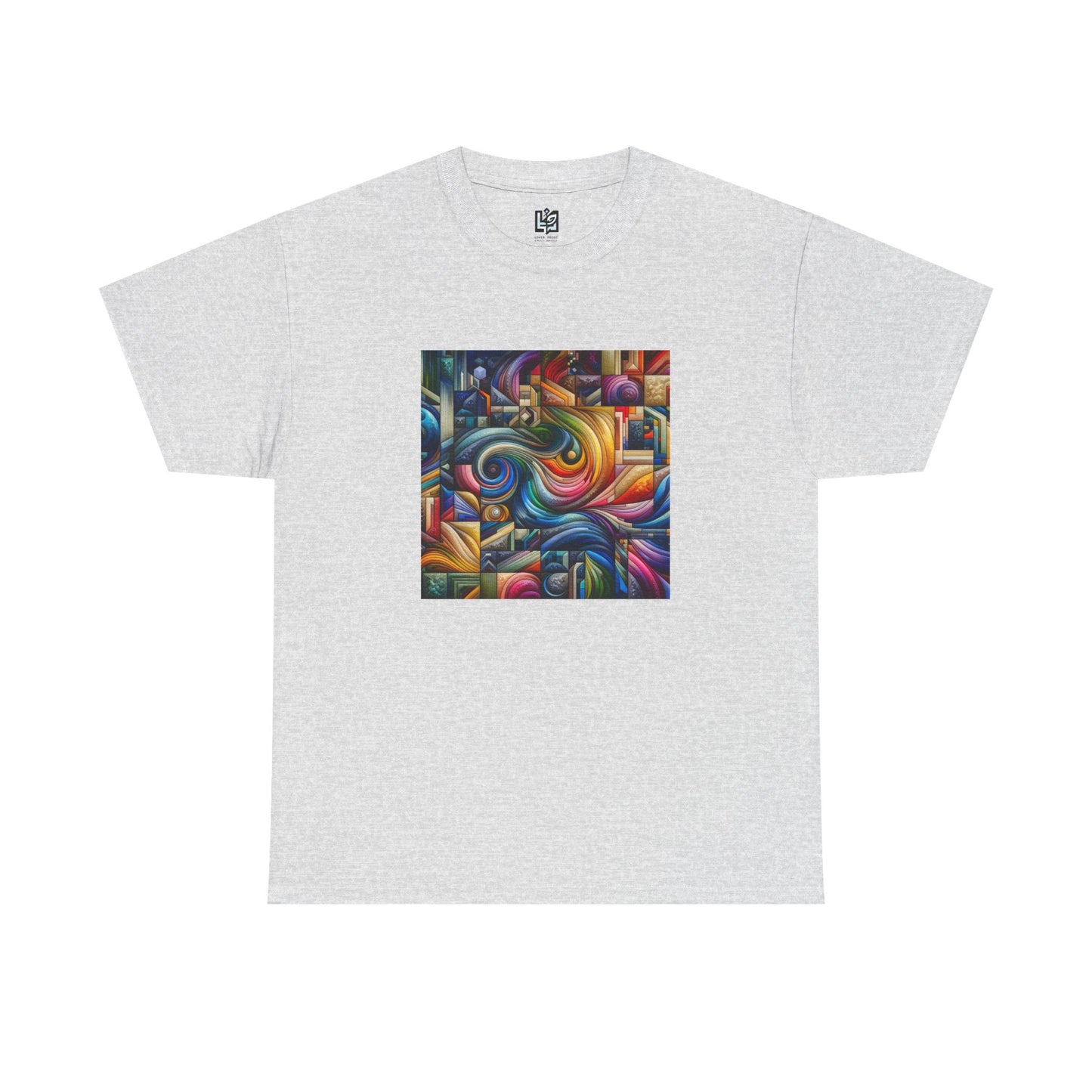 Vibrant Abstract Art Unisex Heavy Cotton Tee