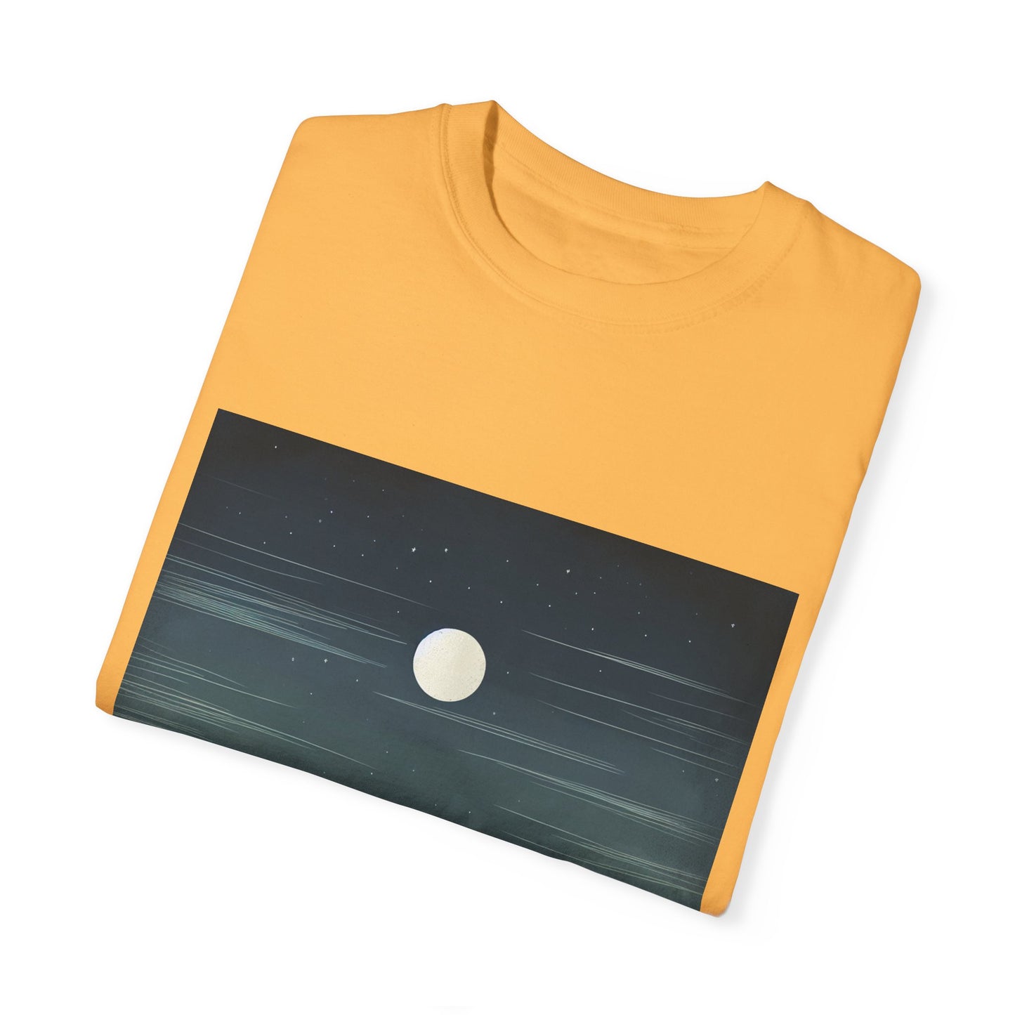 Moonlit Mountains Unisex Garment-Dyed T-shirt | Nature-Inspired Style for Adventurers