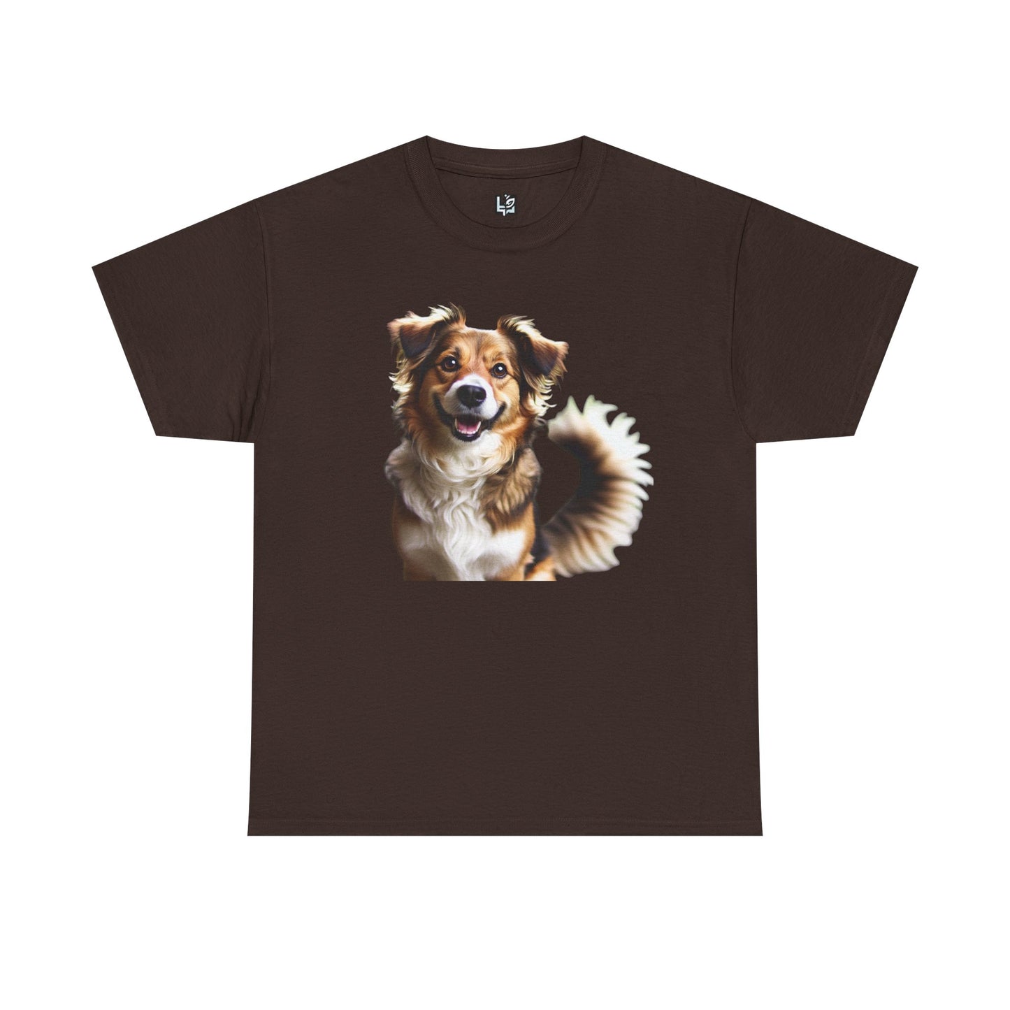 Happy Dog Unisex Heavy Cotton Tee - Perfect Gift for Pet Lovers