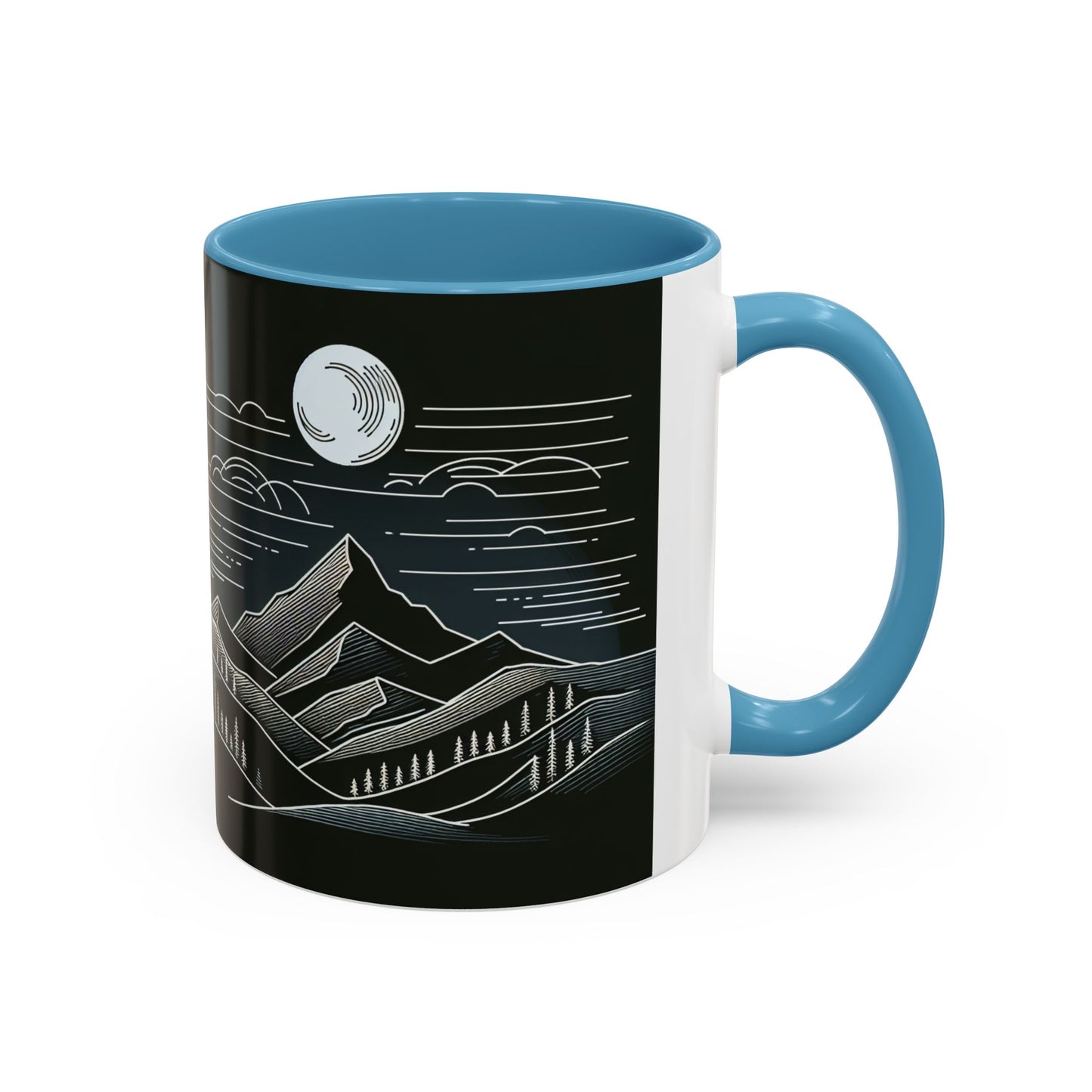 Mountain Landscape Accent Coffee Mug - Nature Inspired 11 & 15oz