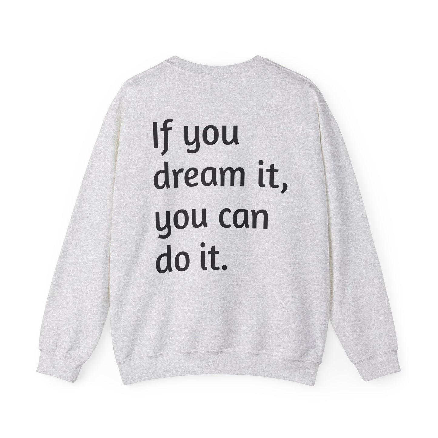 Geometric Wolf Crewneck Sweatshirt - Inspirational Quote Apparel