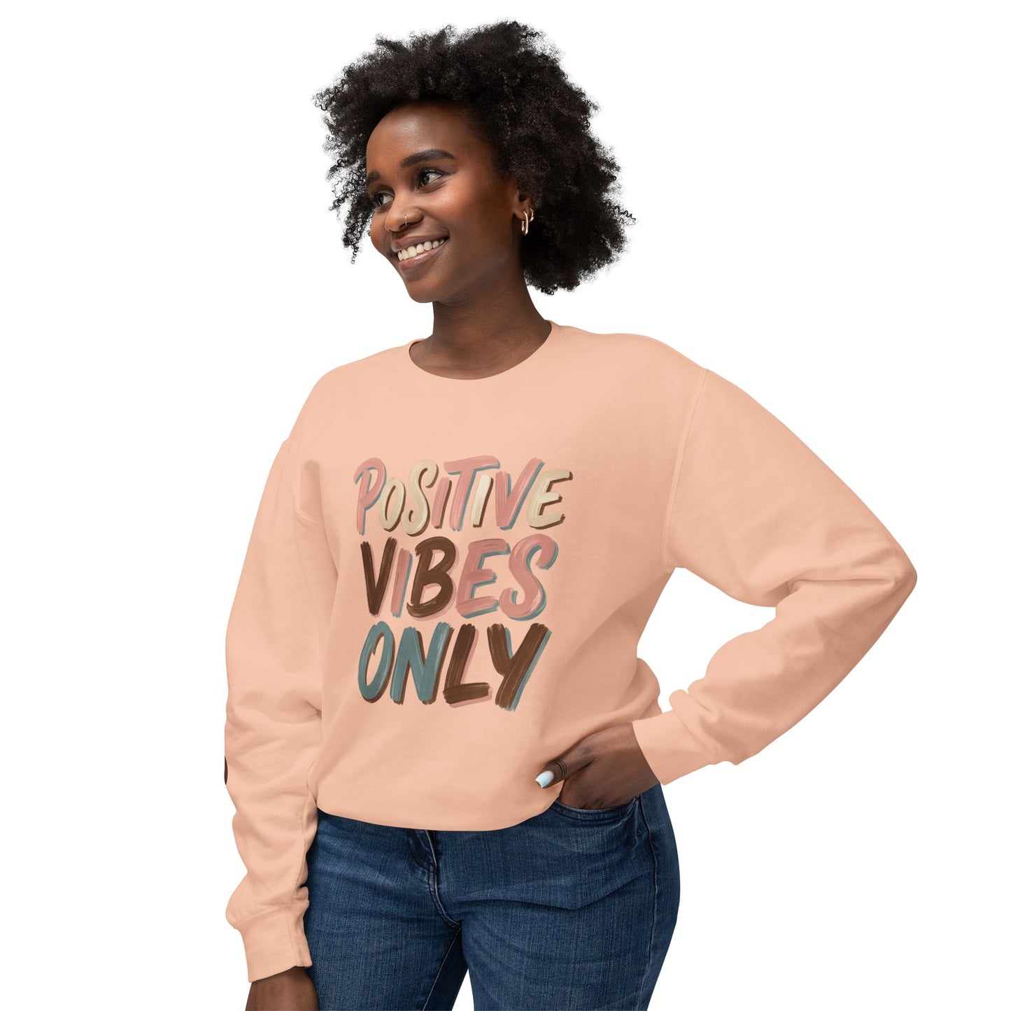 Positive Vibes Only Crewneck Sweatshirt