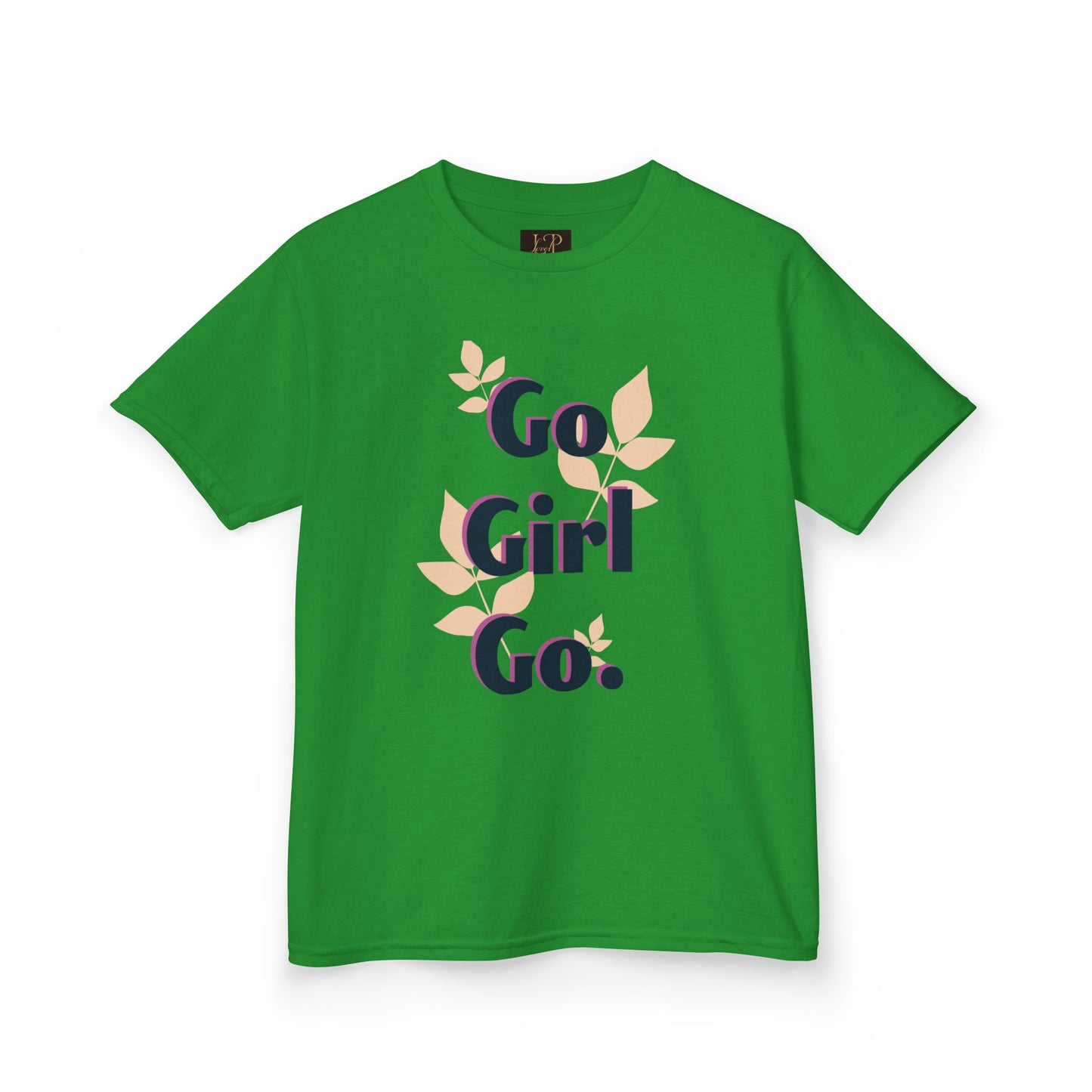 Go Girl Go Kids Heavy Cotton Tee - Motivational T-Shirt for Girls