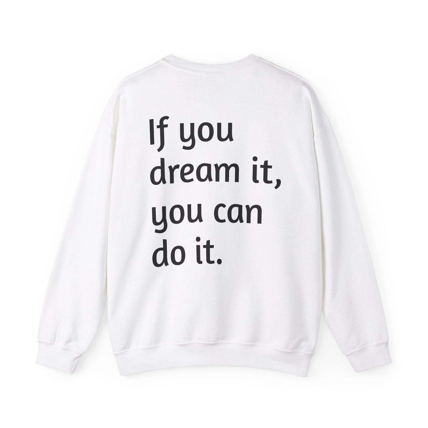 Geometric Wolf Crewneck Sweatshirt - Inspirational Quote Apparel