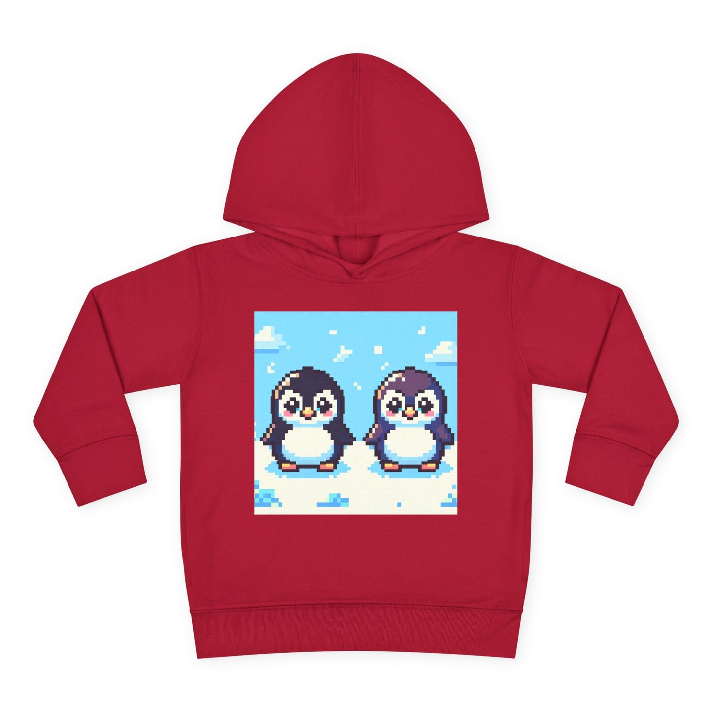 Cute Penguin Toddler Pullover Fleece Hoodie - Perfect for Winter Playtime