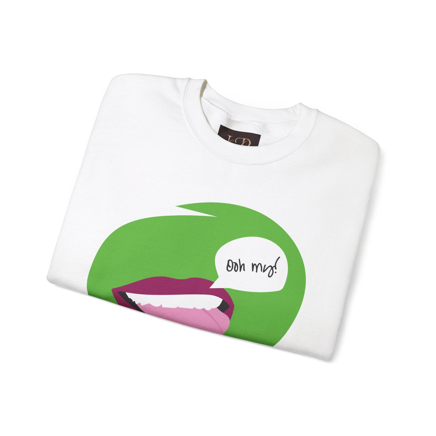 Playful 'Oh My!' Graphic Unisex Crewneck Sweatshirt