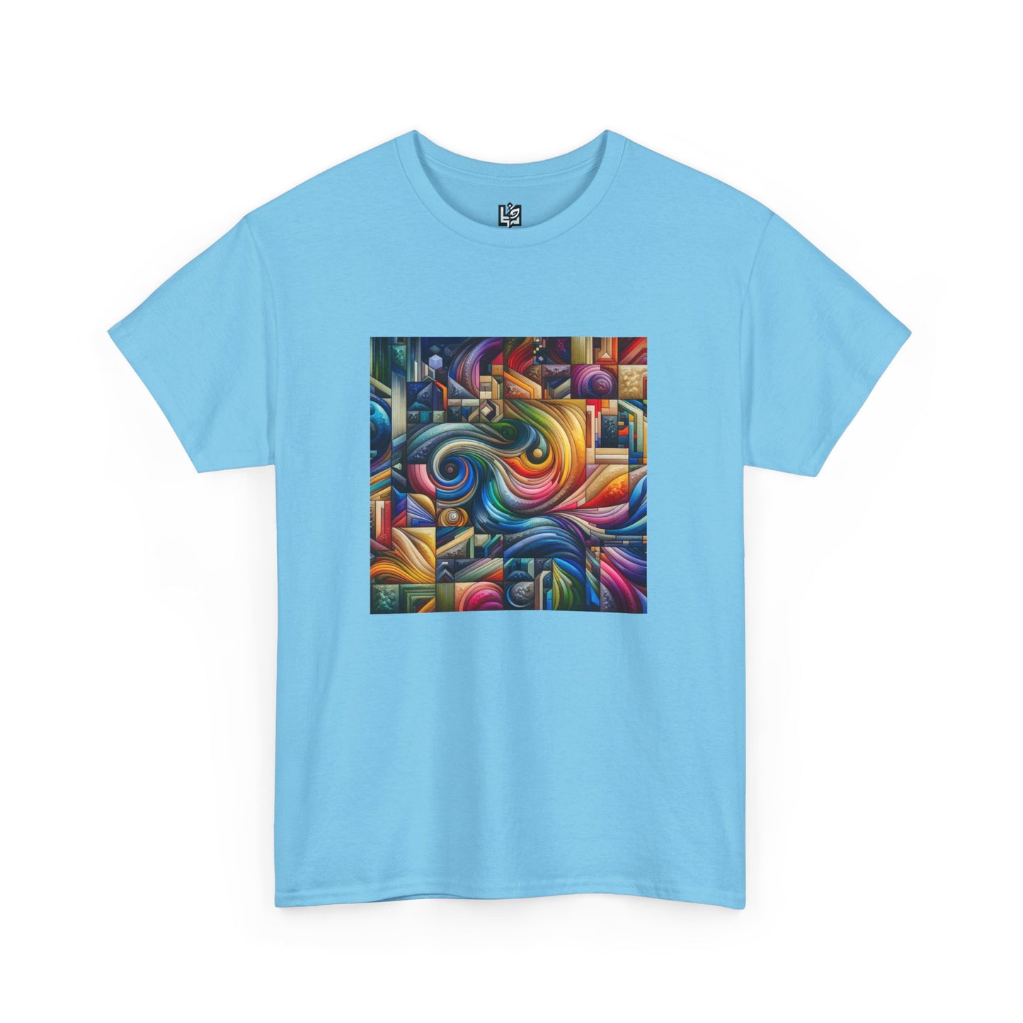 Vibrant Abstract Art Unisex Heavy Cotton Tee