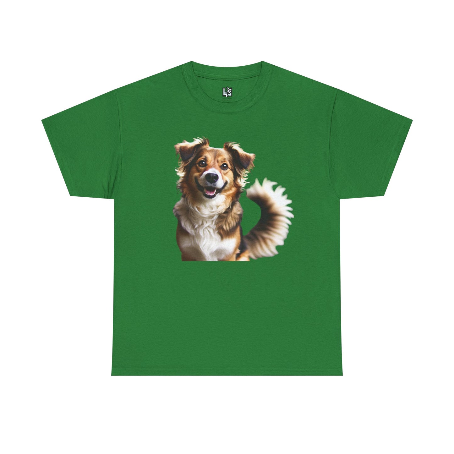 Happy Dog Unisex Heavy Cotton Tee - Perfect Gift for Pet Lovers