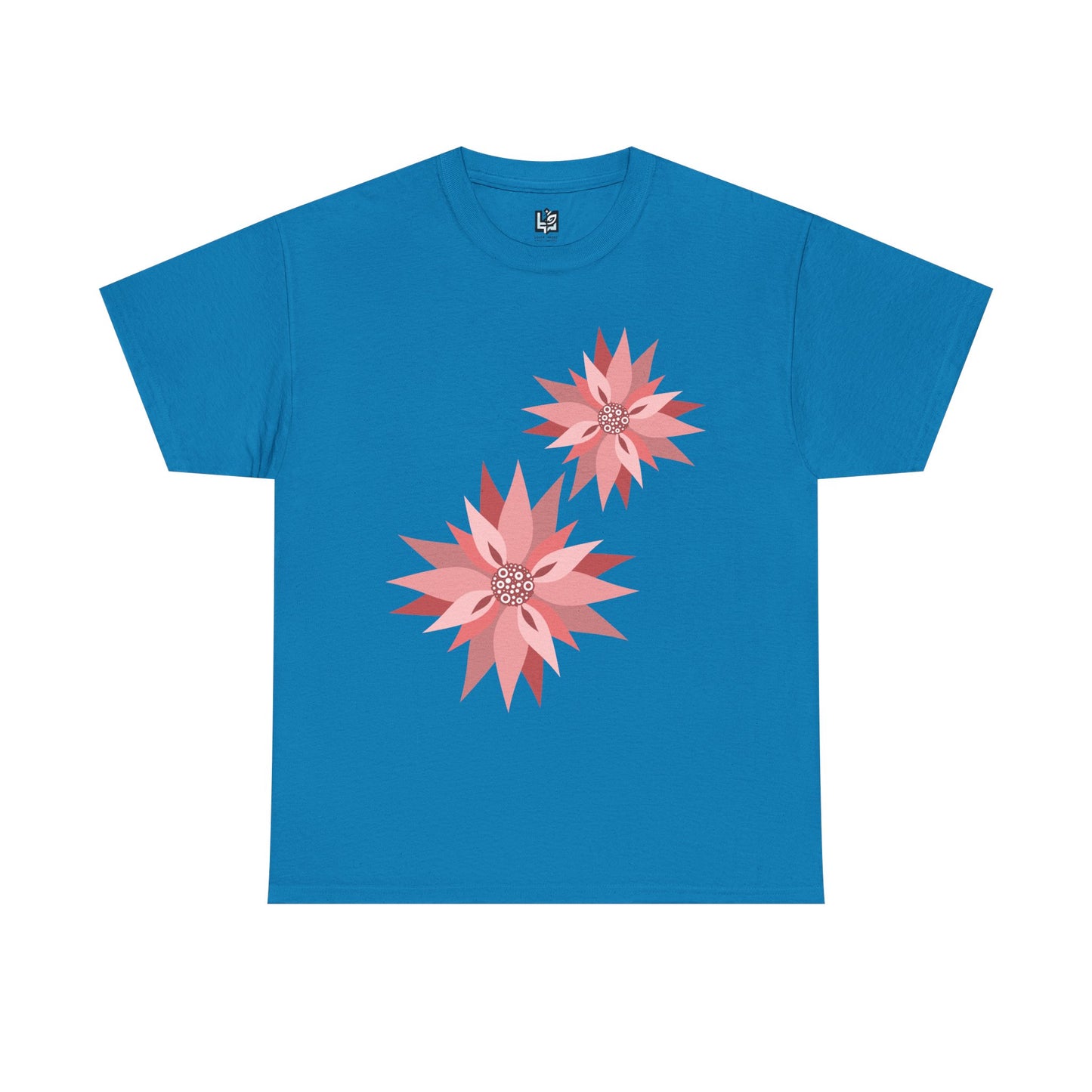 Floral Design Unisex Heavy Cotton Tee - Casual Comfort for Spring Celebrations