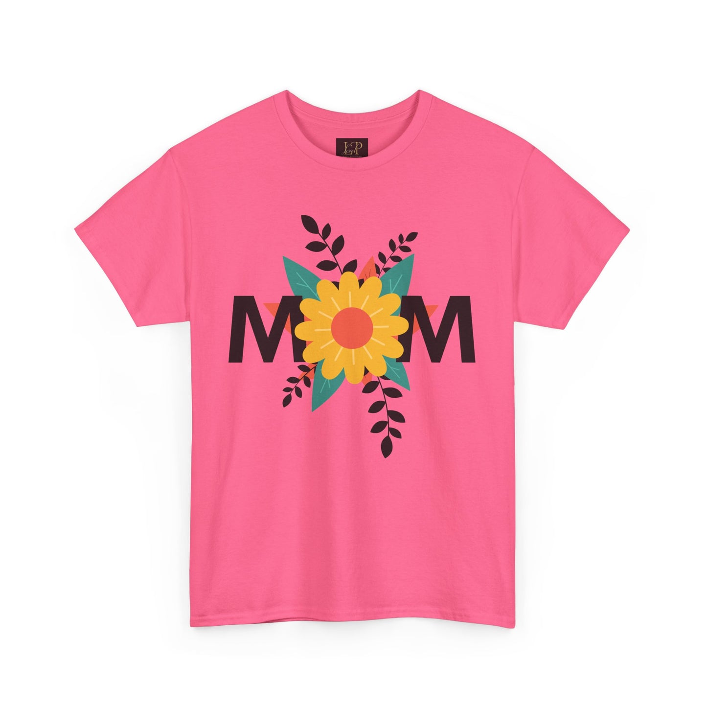 Mom Floral Unisex Heavy Cotton Tee - Perfect Gift for Mother's Day