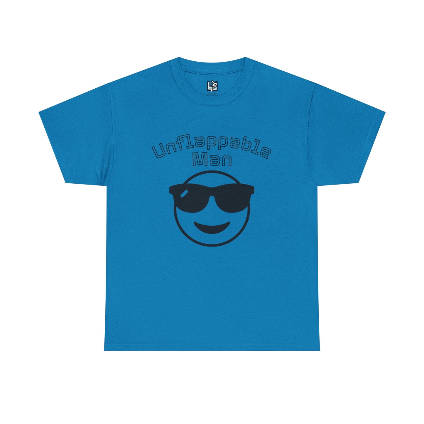 Unflappable Man Unisex Heavy Cotton Tee, Cool Graphic T-Shirt for Men, Perfect Gift for Birthdays, Casual Wear, Outdoor Activities