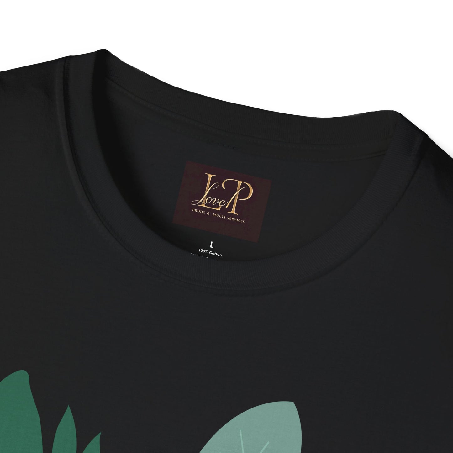 Chic Botanical Portrait T-Shirt for Nature Lovers