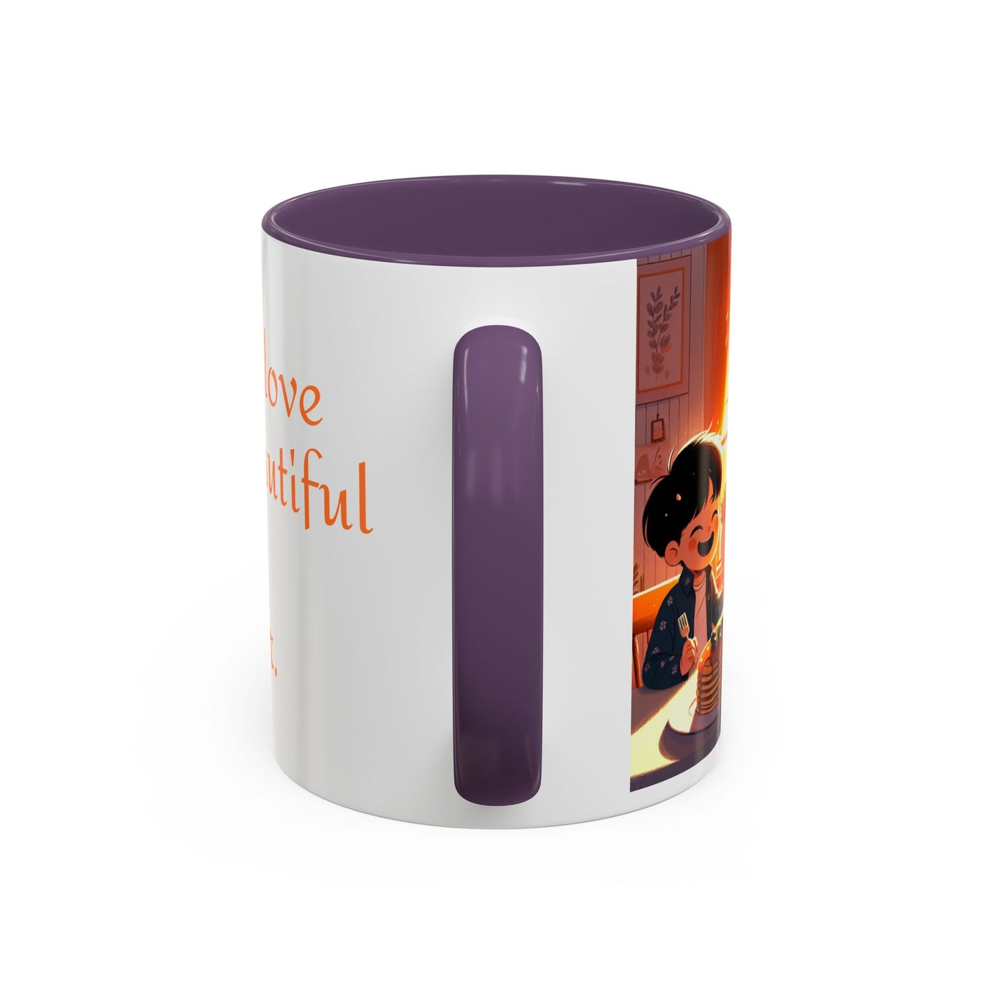 Happy Mother's Day Accent Coffee Mug - Beautiful Love Quote