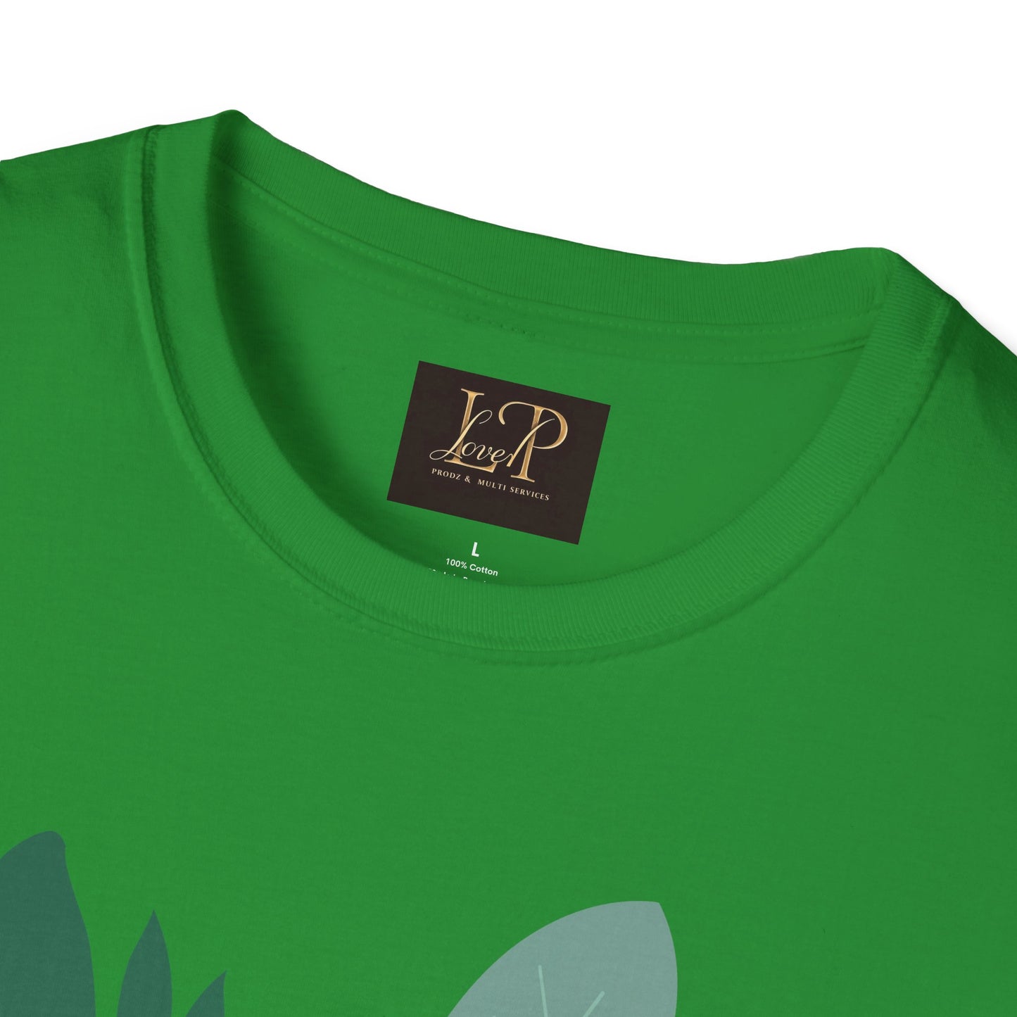 Chic Botanical Portrait T-Shirt for Nature Lovers