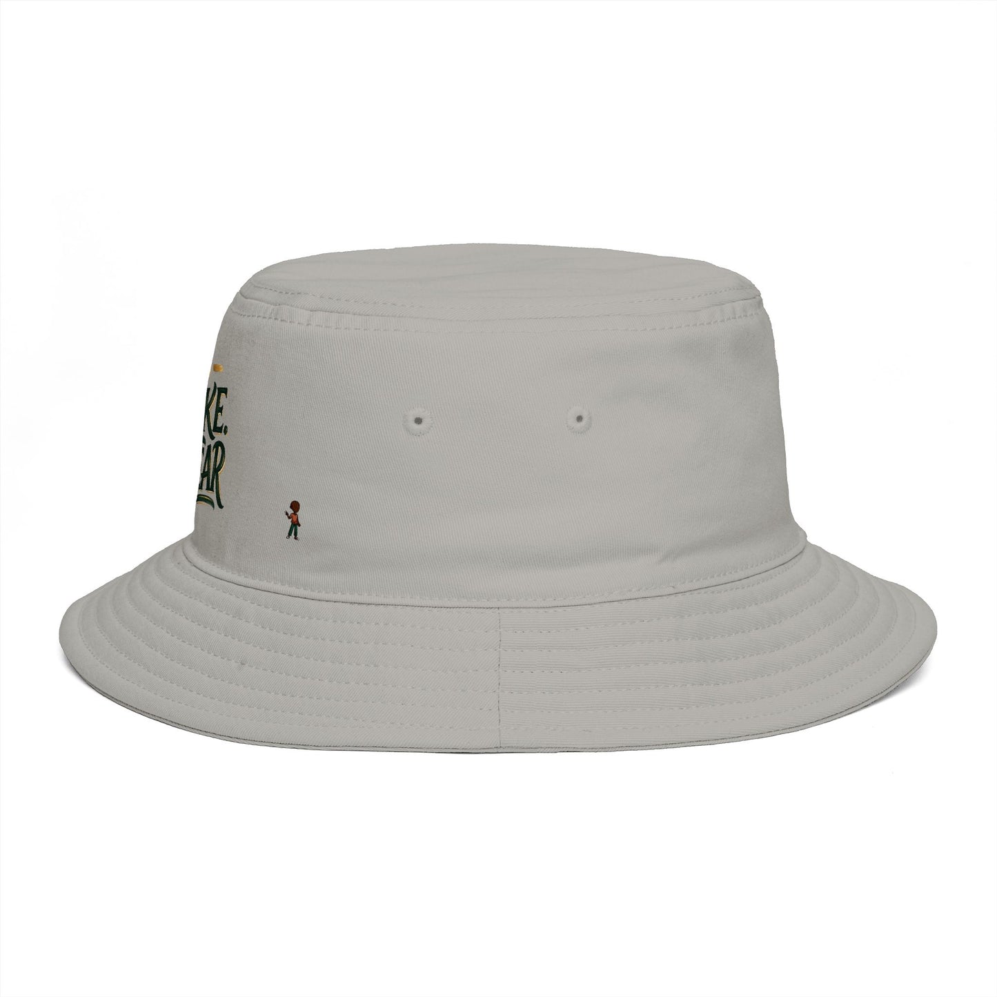 No Shake No Fear Bucket Hat — Retro Motivational Outdoor Bucket Hat
