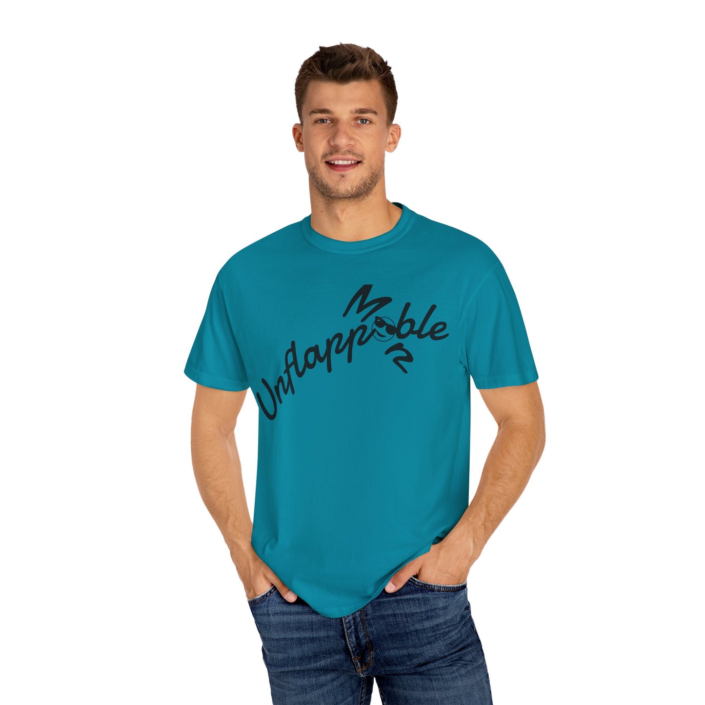 Unisex Garment-Dyed T-shirt - Unflappable Casual Tee, Gift for Friends, Motivational Shirt, Relaxed Fit, Everyday Wear