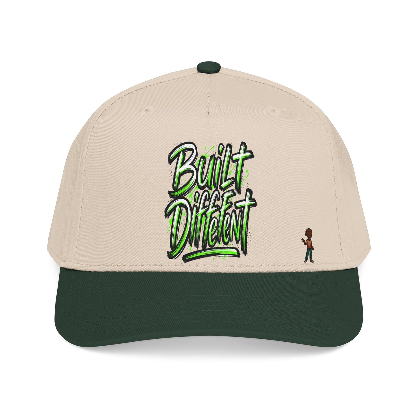 Mid Profile Baseball Cap — 'Built Different' Streetwear Hat