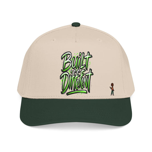 Mid Profile Baseball Cap — 'Built Different' Streetwear Hat