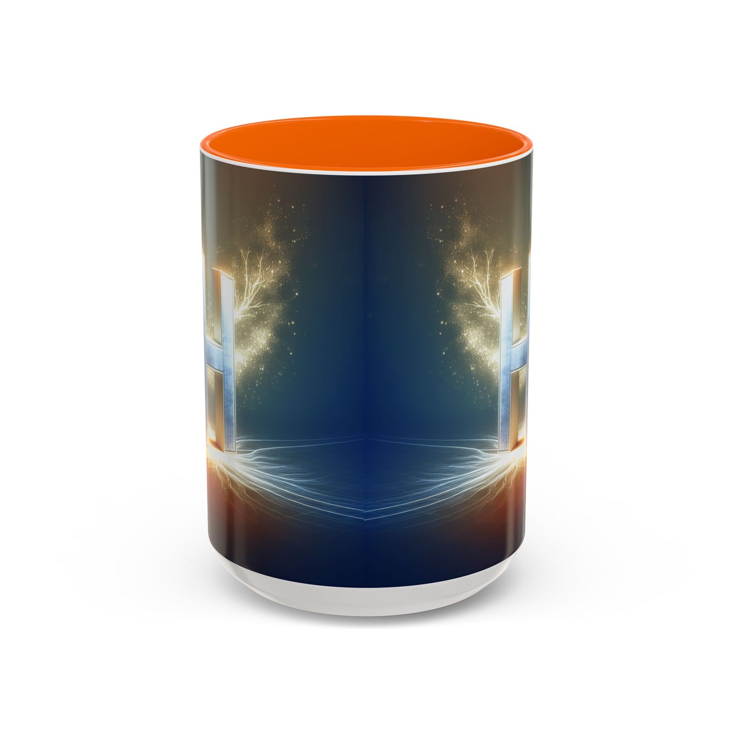 Stunning Accent Coffee Mug with Abstract Letter Design