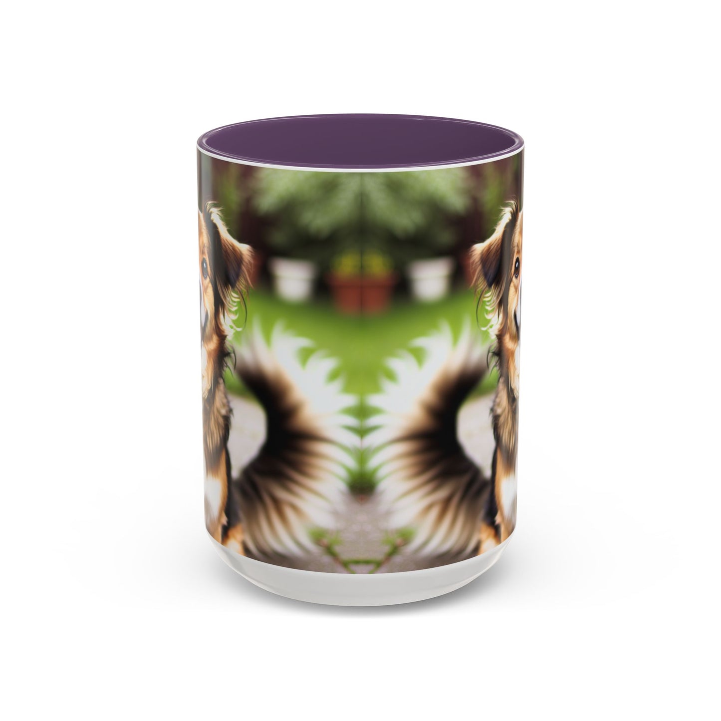 Happy Dog Graphic Accent Coffee Mug | Perfect for Pet Lovers