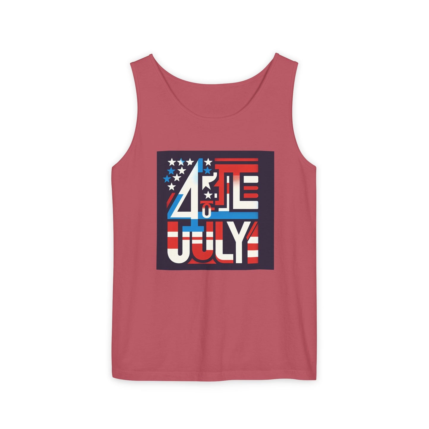 Patriotic Fourth of July Tank Top, American Flag Tee, Summer Celebration Apparel, Unisex Graphic Shirt, USA Independence Day Outfit