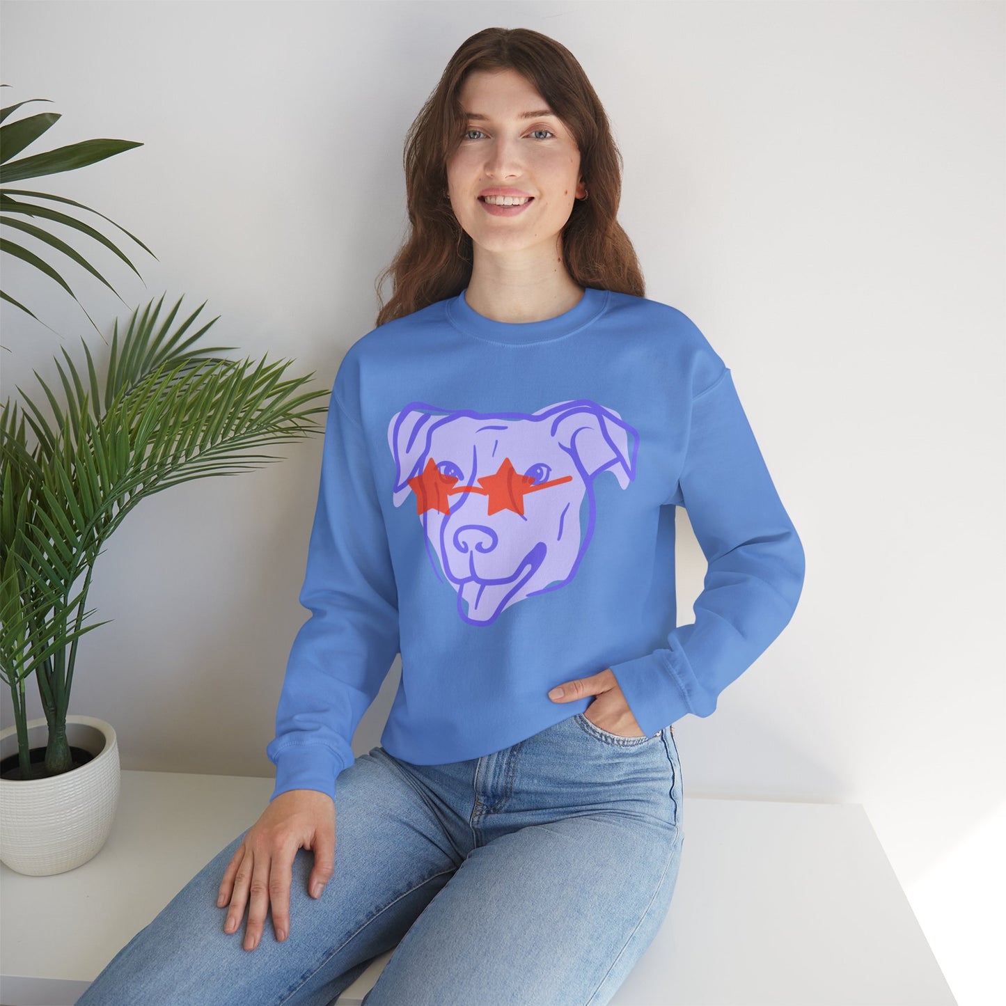 Cool Dog Crewneck Sweatshirt | Unisex Heavy Blend™ | Perfect Gift for Pet Lovers