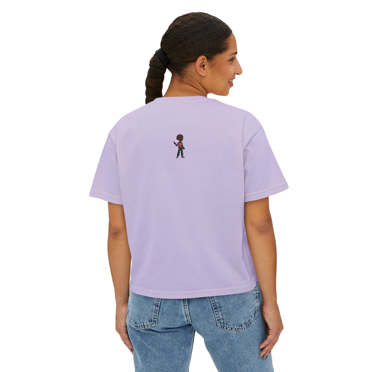 Only Good Vibes Boxy Tee — Women's Positive Graphic Crop T-Shirt
