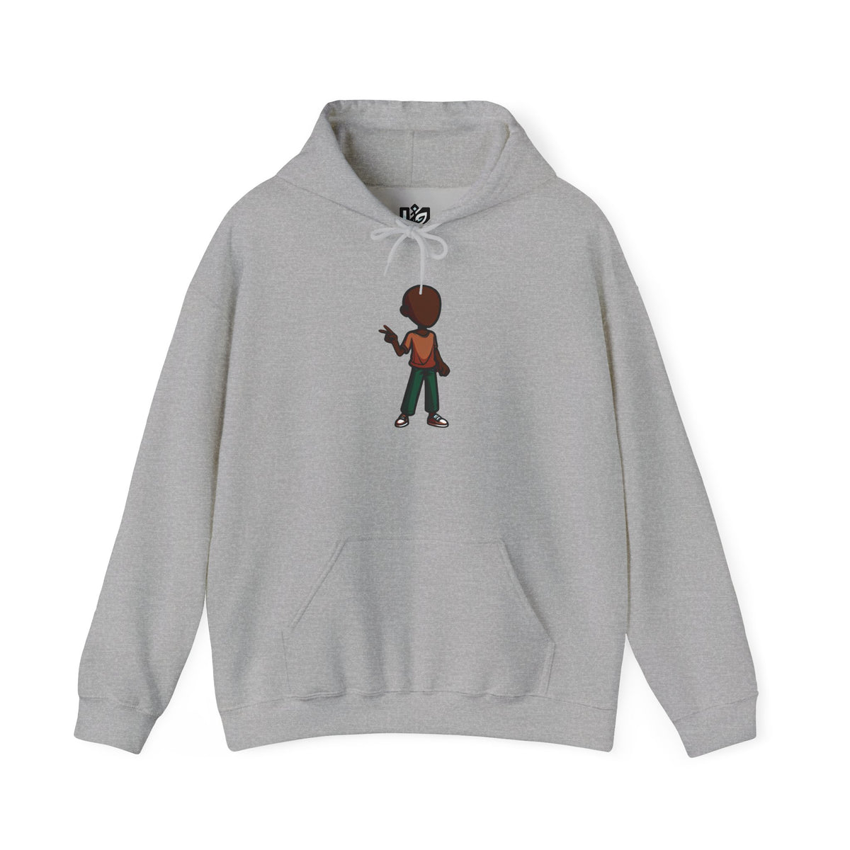 Make Haiti The Pearl of the Antilles Again Hoodie — Cartoon Figure Back Print