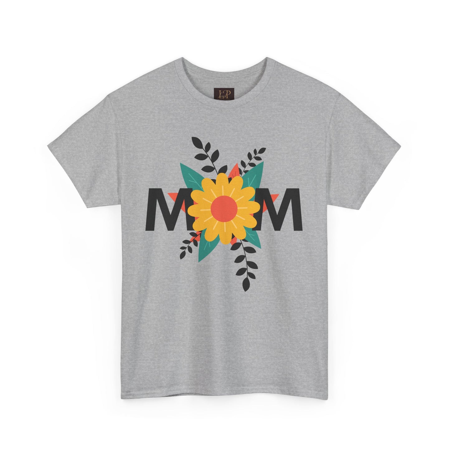 Mom Floral Unisex Heavy Cotton Tee - Perfect Gift for Mother's Day