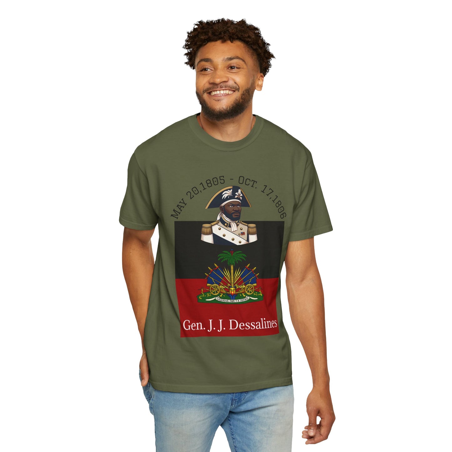 Gen. J.J. Dessalines T-Shirt, Historical Figure Tee, Haitian Revolution Apparel, Unisex Cotton Tee, Gift for History Buffs, Casual [...]