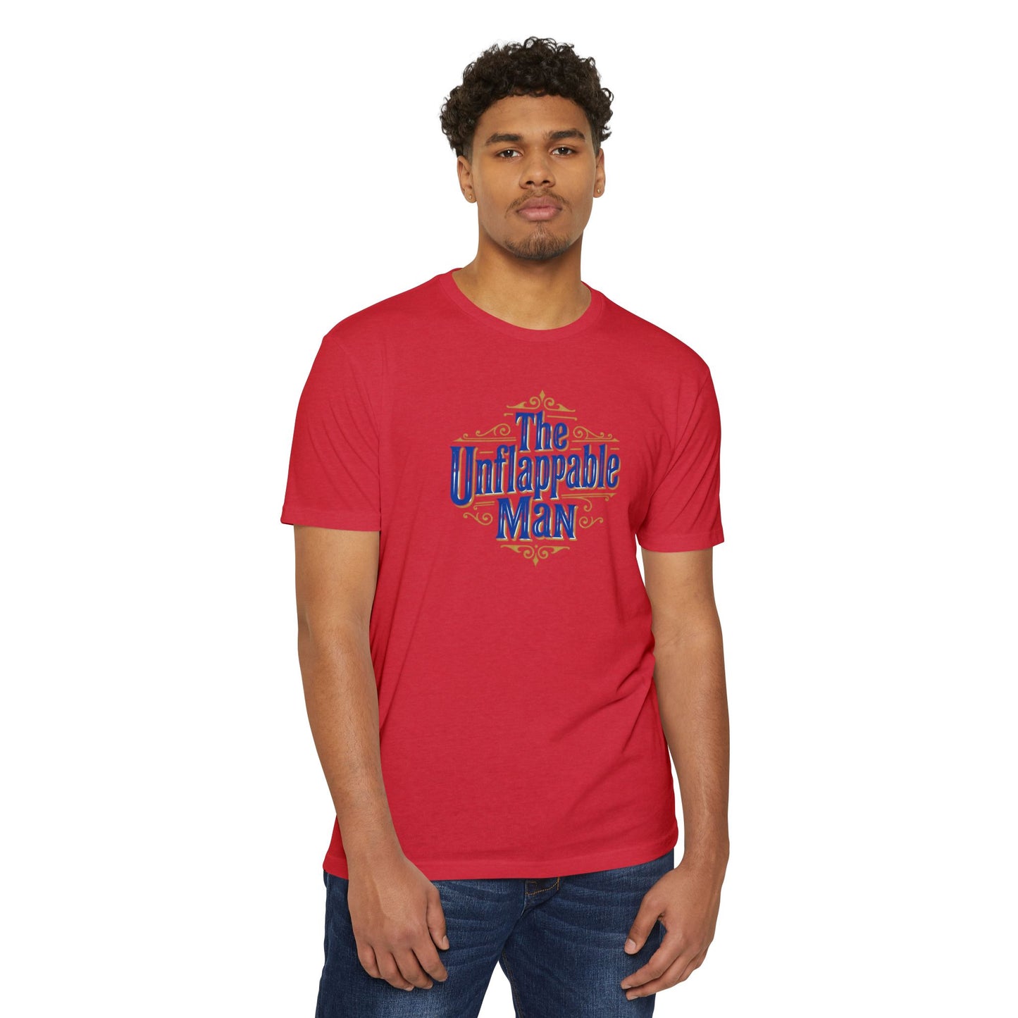 The Unflappable Man T-Shirt — Vintage-Inspired Graphic Tee for Confident Guys