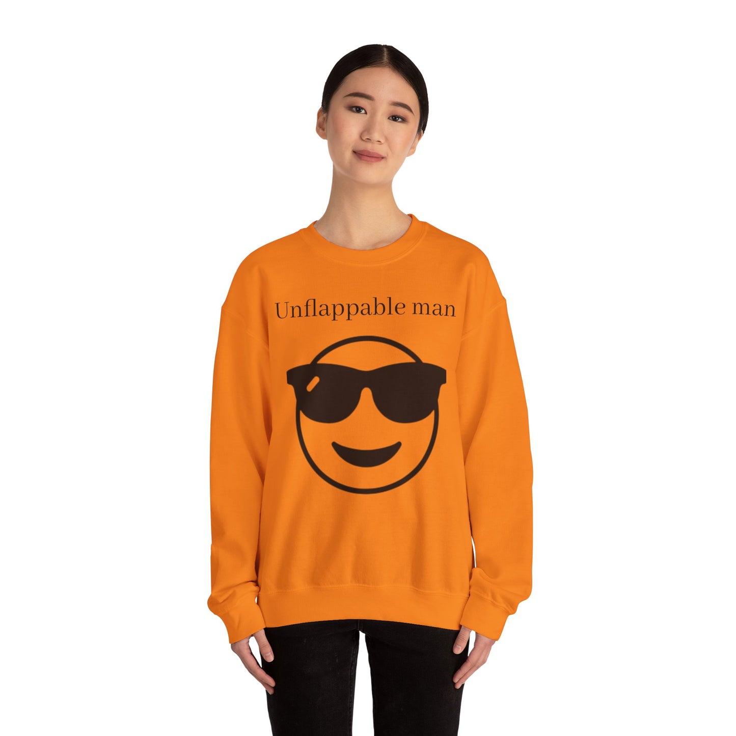 Unflappable Man Crewneck Sweatshirt - Cool & Comfortable Apparel