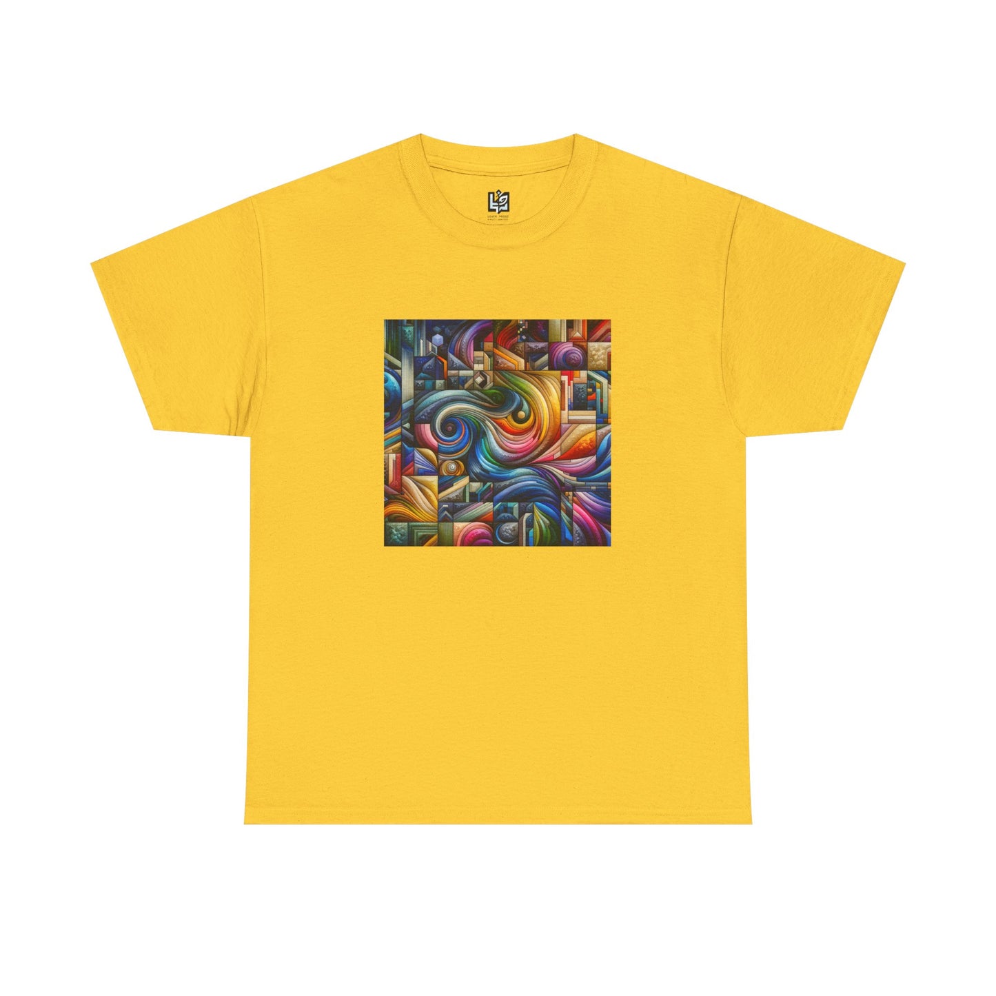 Vibrant Abstract Art Unisex Heavy Cotton Tee