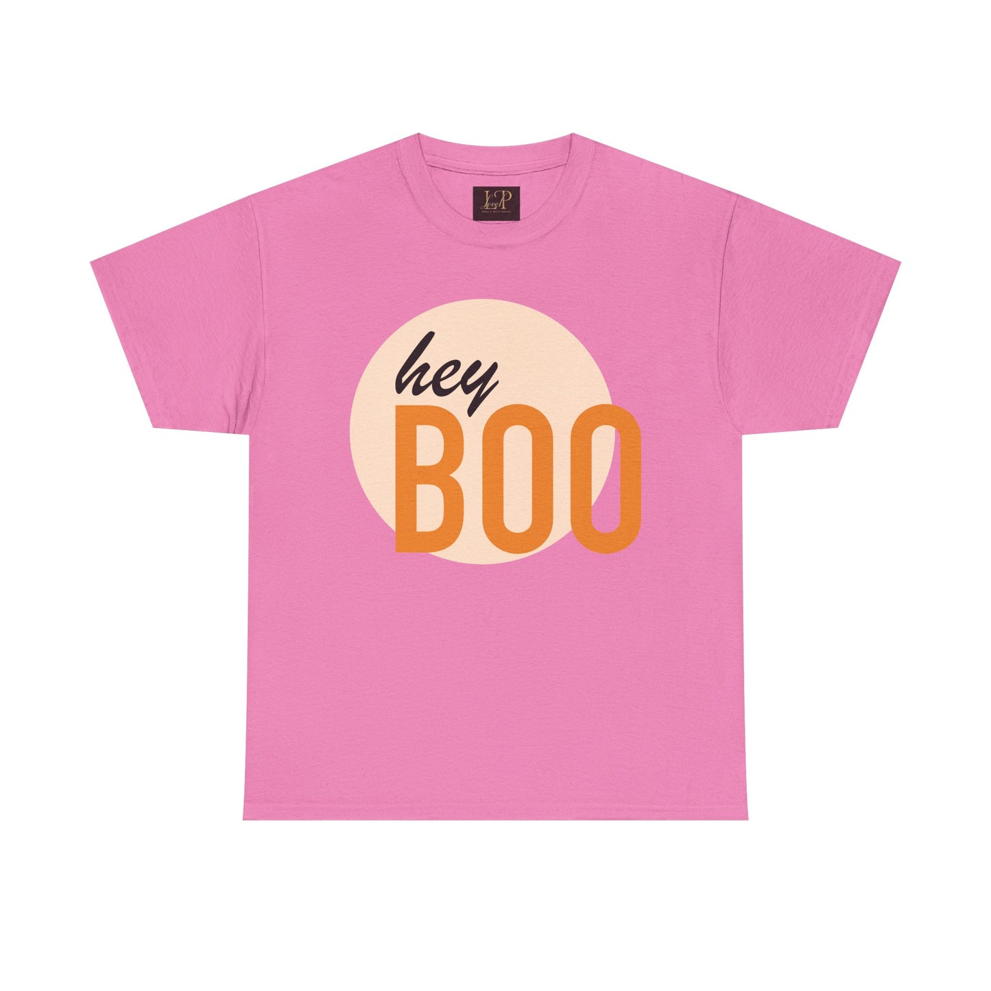 Hey Boo Unisex Heavy Cotton Tee - Cute & Comfy Fall T-Shirt