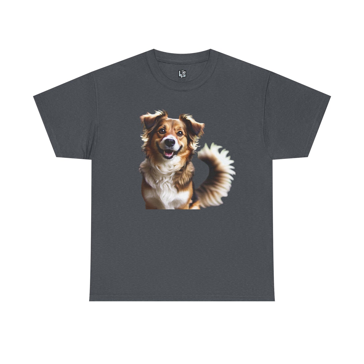 Happy Dog Unisex Heavy Cotton Tee - Perfect Gift for Pet Lovers