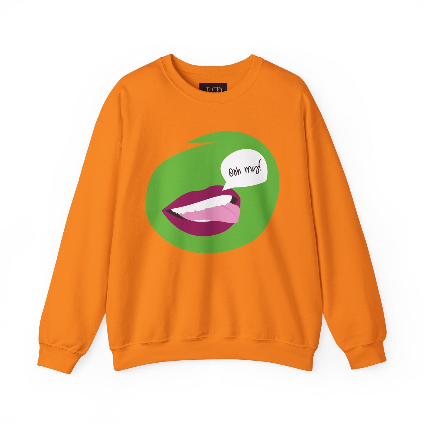 Playful 'Oh My!' Graphic Unisex Crewneck Sweatshirt