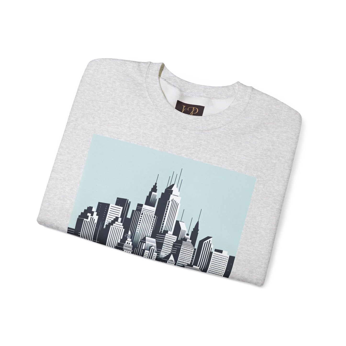 Cityscape Unisex Heavy Blend™ Crewneck Sweatshirt - Cozy Urban Vibes