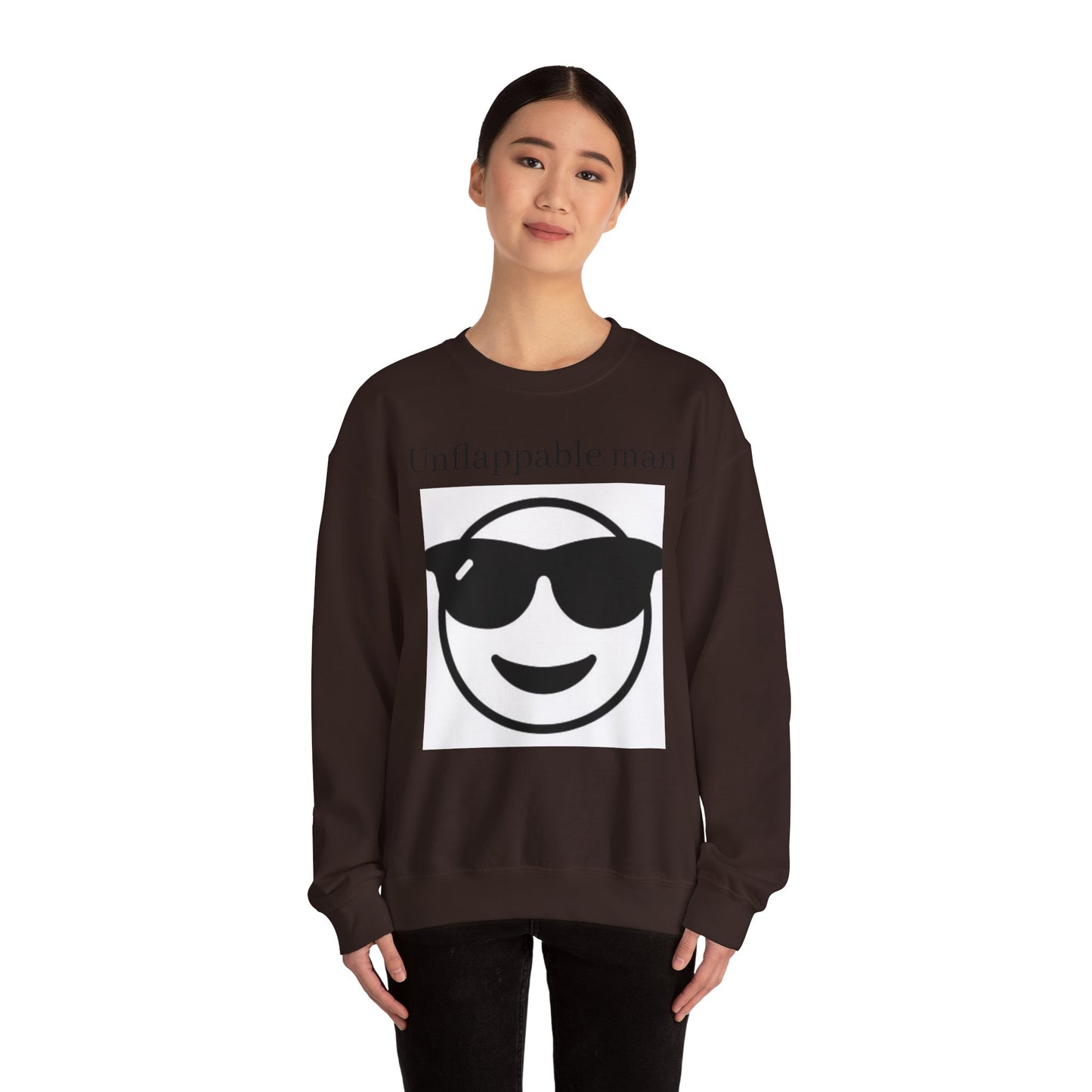 Unflappable Man Crewneck Sweatshirt - Cool & Comfortable Apparel